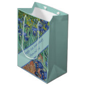 21e bruiloft Jubileum Blue Iris Medium Cadeauzakje (Voorkant Gekanteld)