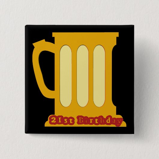 21e Button van de Birthday Party (Voorkant)