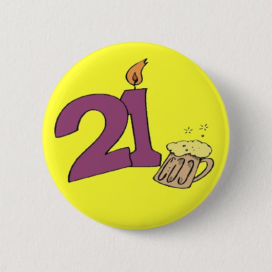 21e Button van de Birthday Party (Voorkant)