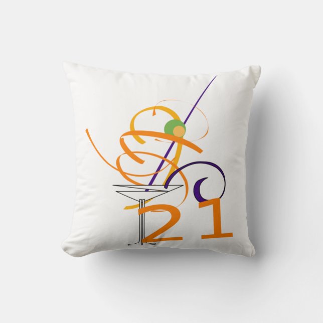 21e Cocktail Gift Cushion Kussen (Voorkant)