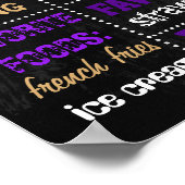 21e Confetti-bord voor moederbordbord Poster (Hoek)