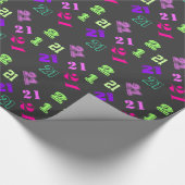 21e eenentwintigste verjaardag cadeaupapier (Hoek)