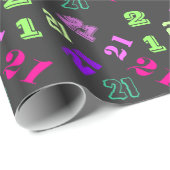 21e eenentwintigste verjaardag cadeaupapier (Rol Hoek)