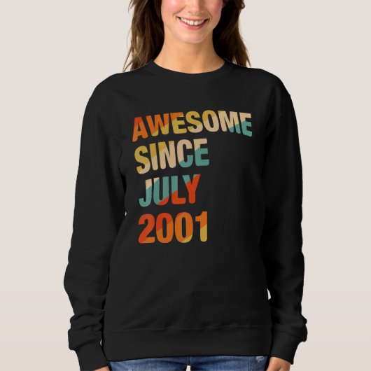 21e Geweldige geboortedag sinds juli 2001 21 Y Trui (Voorkant)