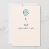 21e grillige Doodle Hand getrokken verjaardagsfees Kaart (Achterkant)