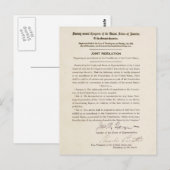 21e grondwetswijziging Verbod Briefkaart (Voorkant / Achterkant)