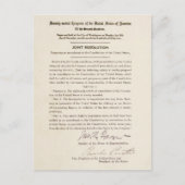 21e grondwetswijziging Verbod Briefkaart (Voorkant)