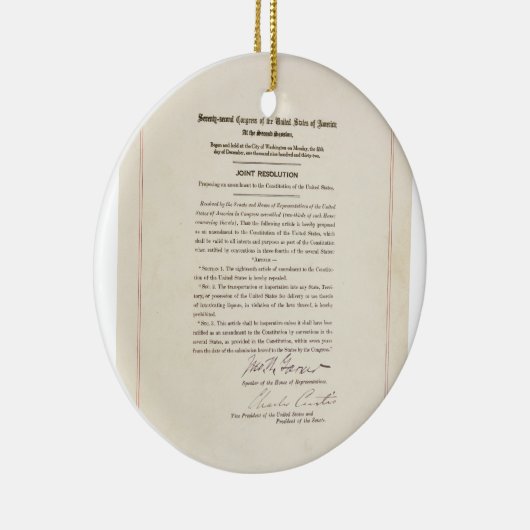 21e grondwetswijziging Verbod Keramisch Ornament (Rechts)