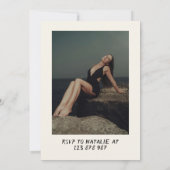 21e Hand Getrokken Cowgirl Kustfoto Verjaardag Kaart (Achterkant)