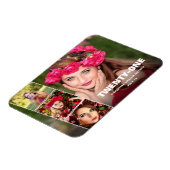 21e Happy Birthday 4 Foto Collage Magneet (Linkerzijde)