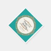 21e Happy Birthday Party Celebration Ronde Decor Servetten (Hoek)