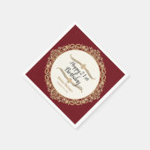 21e Happy Birthday Party Celebration Ronde Decor Servetten (Hoek)