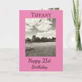 21e inspiratie Volg je dromen Verjaardag Kaart (Voorkant)