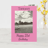 21e inspiratie Volg je dromen Verjaardag Kaart (Gele Bloem)