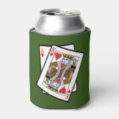 21e jaarkaart voor Ace & King of Hearts Blikjeskoeler (Blikje Voorkant)