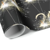 21e jaarsparklers op zwart cadeaupapier (Rol Hoek)
