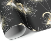 21e jaarsparklers op zwart cadeaupapier (Rol Hoek)