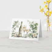 21e Jubileum Wijn en Ivy Kaart (Gele Bloem)