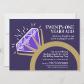 21e jubileumfeest ioliet ring grafisch kaart (Voorkant)