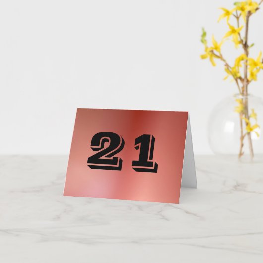 21e Kaart (niet-alcoholisch) (Gele Bloem)