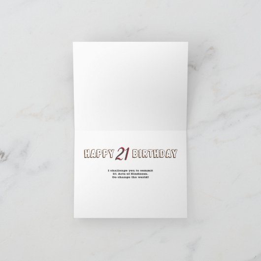 21e Kaart (niet-alcoholisch) (Binnen)