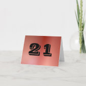 21e Kaart (niet-alcoholisch) (Voorkant)