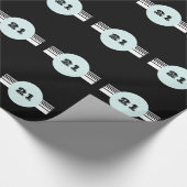 21e mannelijk, elke leeftijd personaliseert cadeaupapier (Hoek)