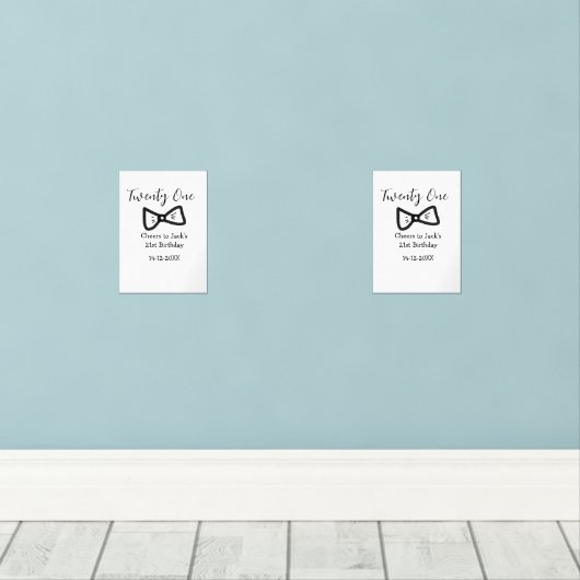 21e mannen Verjaardag Toevoegen Naam Boegdatum Che Muurkunst Sets (Houten vloer)