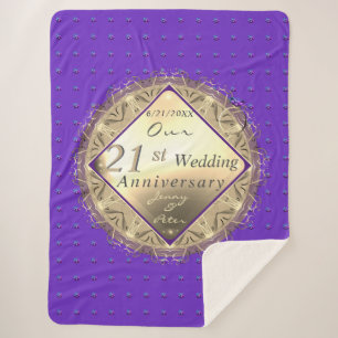 21e messing & Iolite sherpa deken