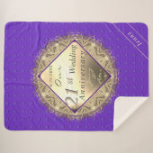 21e messing & Iolite sherpa deken (Voorkant (horizontaal))