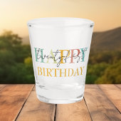 21e of eender welke verjaardag van warm glas