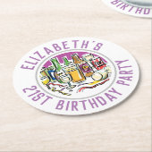 21e Onderzetter van de jaarronde over de jaardag (Gebogen)