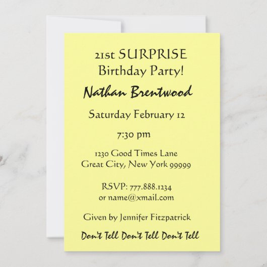 21e OPLEIDING VANDAAG Ballonenuitnodiging Kaart (Achterkant)