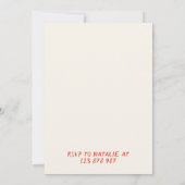 21e Rode Hand Getrokken Cowgirl Coastal Fun Verjaa Kaart (Achterkant)