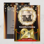 21e rode loper hollywood vip gouden fotofeest inv kaart (Voorkant / Achterkant)