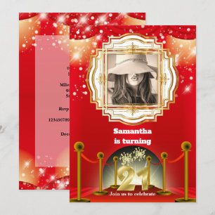 21e roodtapijthollywood VIP gouden fotoparty Kaart