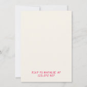 21e Roze Hand Getrokken Cowgirl Coastal Fun Verjaa Kaart (Achterkant)