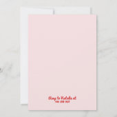 21e Roze Hand Getrokken Kleurrijke Strepen Verjaar Kaart (Achterkant)