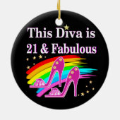 21E SCHOENENKONINGIN KERAMISCH ORNAMENT (Achterkant)