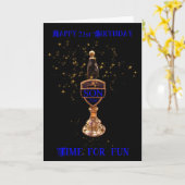 21e SON BIERPOMP VERJAARDAG WENSKAART Kaart (Gele Bloem)