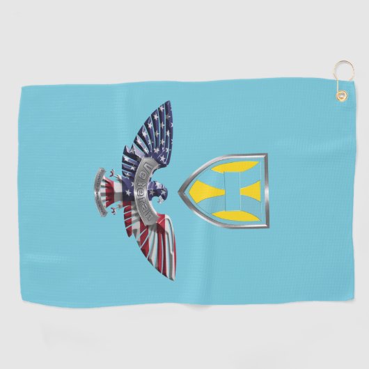 21e theatercommandoadelaar golfhanddoek (Horizontaal)