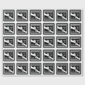 21e trouwdag breekt nikkel traditioneel cadeaupapier (Vlak)