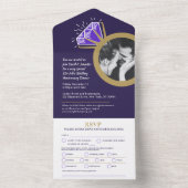 21e trouwdag Ioliet oneindigheidsring All In One Uitnodiging (Binnen)