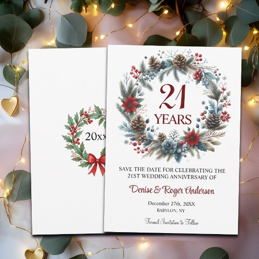 21e trouwjubileum winter save the date