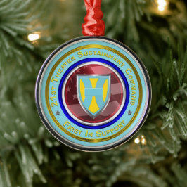 21e TSC kerstmis Metalen Ornament