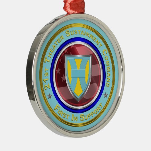 21e TSC kerstmis Metalen Ornament (Rechts)