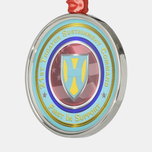 21e TSC kerstmis Metalen Ornament (Links)