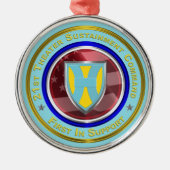 21e TSC kerstmis Metalen Ornament (Voorkant)