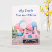 **21e TWEEDE DAG ***COUSIN *** TIJD VOOR CELEBRAAT Kaart (Gele Bloem)