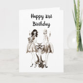 **21e TWEEDE DAG** WENST JONGE LADY TE MAKEN Kaart (Voorkant)